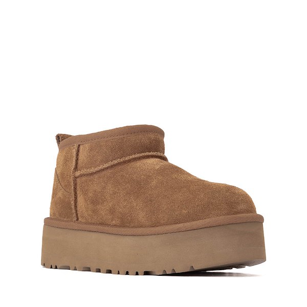 alternate view UGG® Classic Ultra Mini Platform Boot - Little Kid / Big Kid - ChestnutALT5