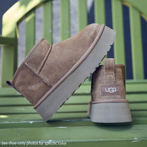 UGG® Classic Ultra Mini Platform Boot - Little Kid / Big Kid - Chestnut