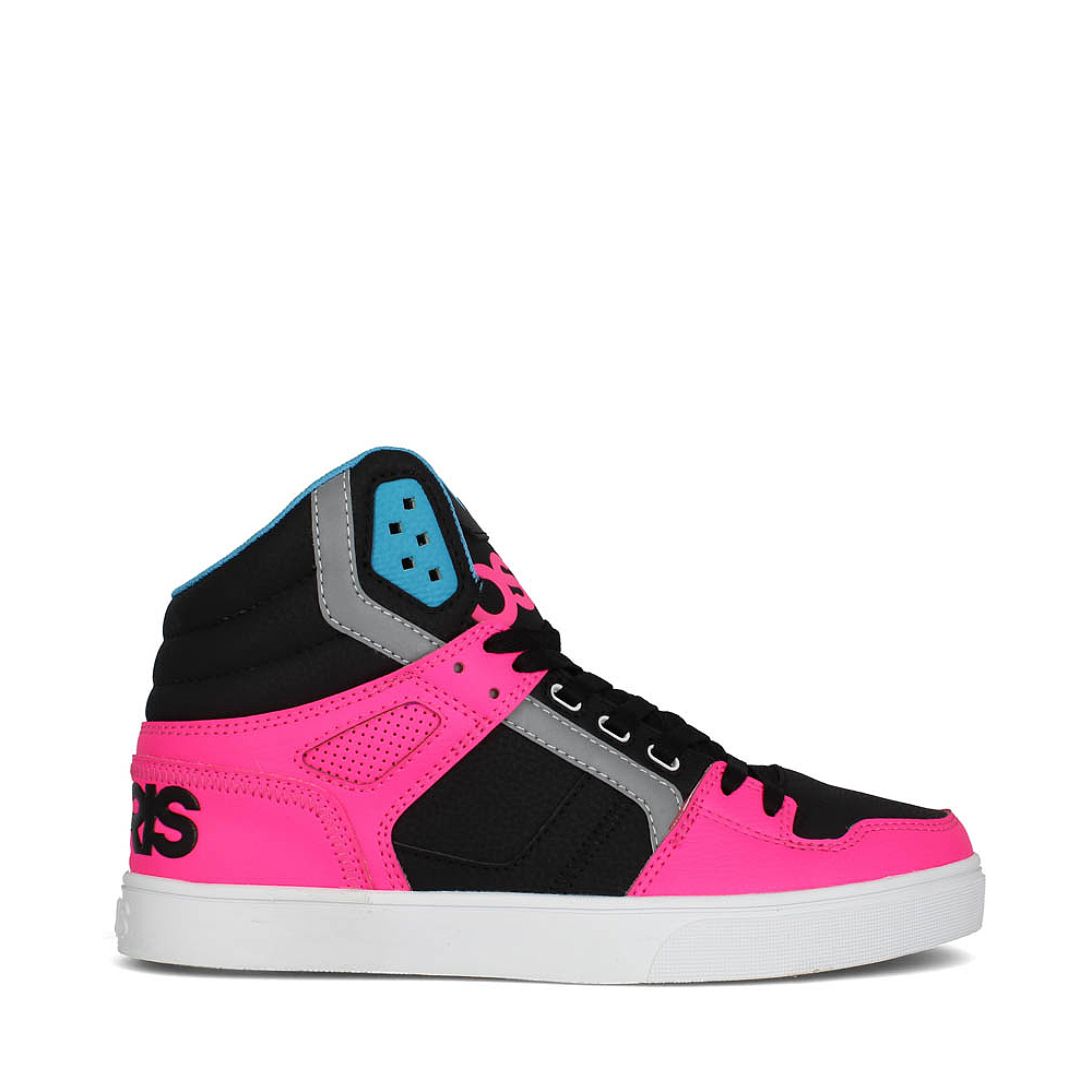 Mens Osiris Clone Skate Shoe - Black / Pink / Cyan