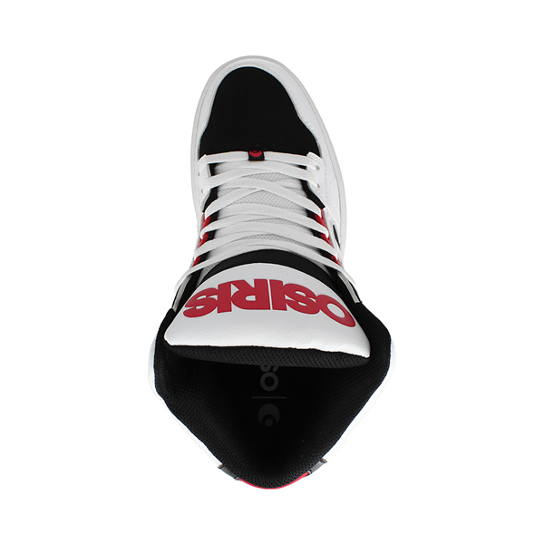 alternate view Mens Osiris NYC 83 CLK Skate Shoe - White / Black / RedALT2