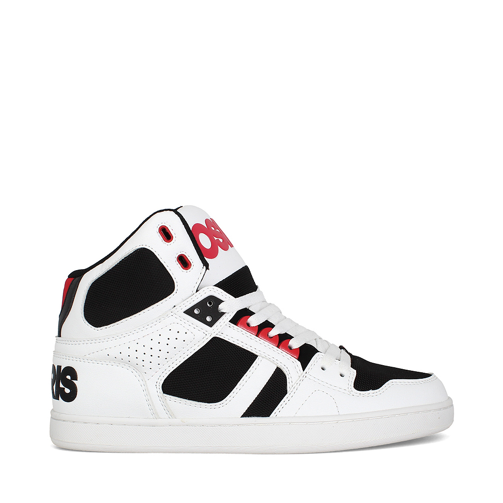 Mens Osiris NYC 83 CLK Skate Shoe - White / Black / Red