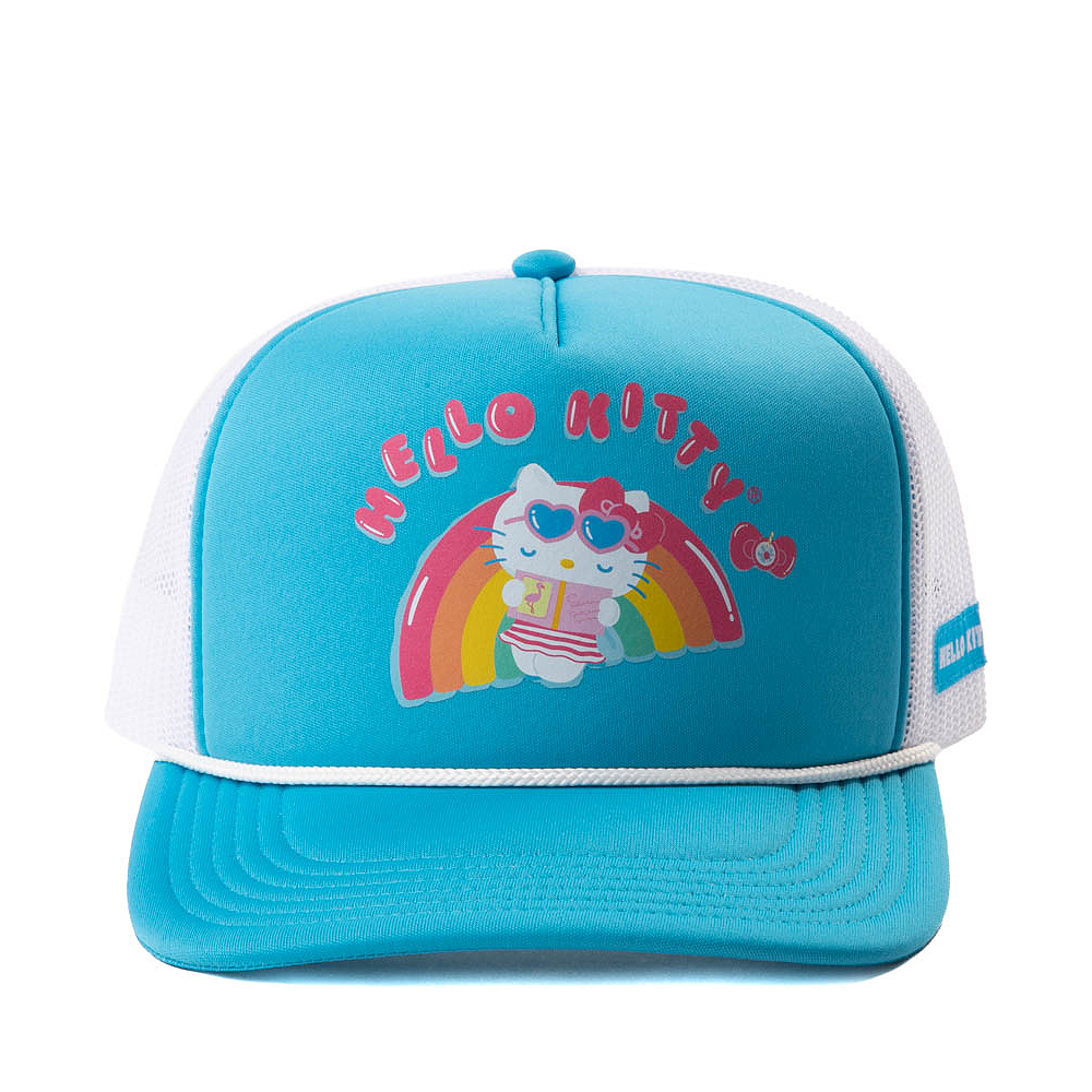 Hello Kitty&reg; Rainbow Pool Float Trucker Hat - Light Blue