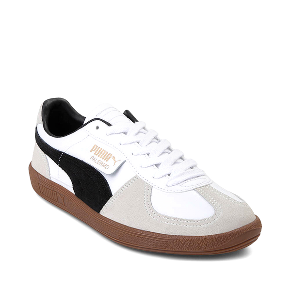 Mens PUMA Palermo Athletic Shoe - White / Vapor Gray / Gum | Journeys