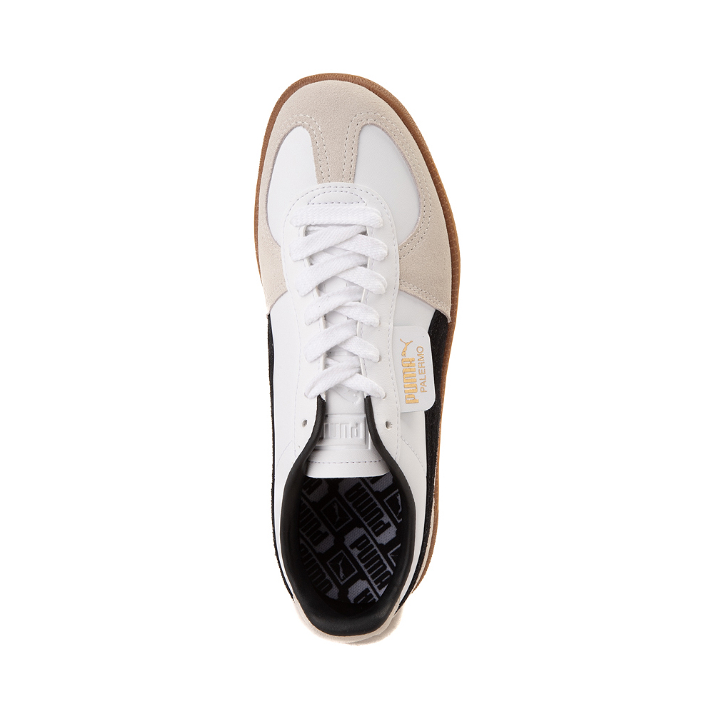 Womens PUMA Palermo Athletic Shoe - White / Vapor Gray / Gum | Journeys