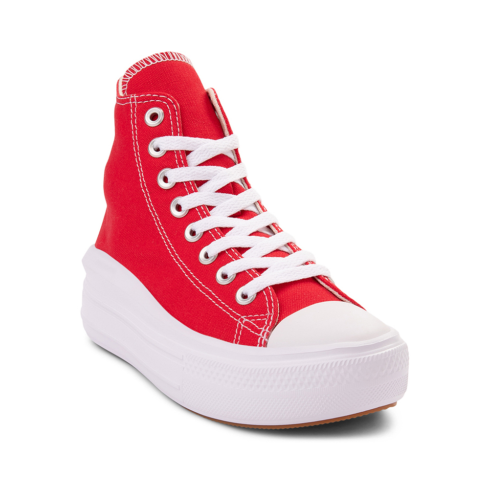 Red on sale platform converse