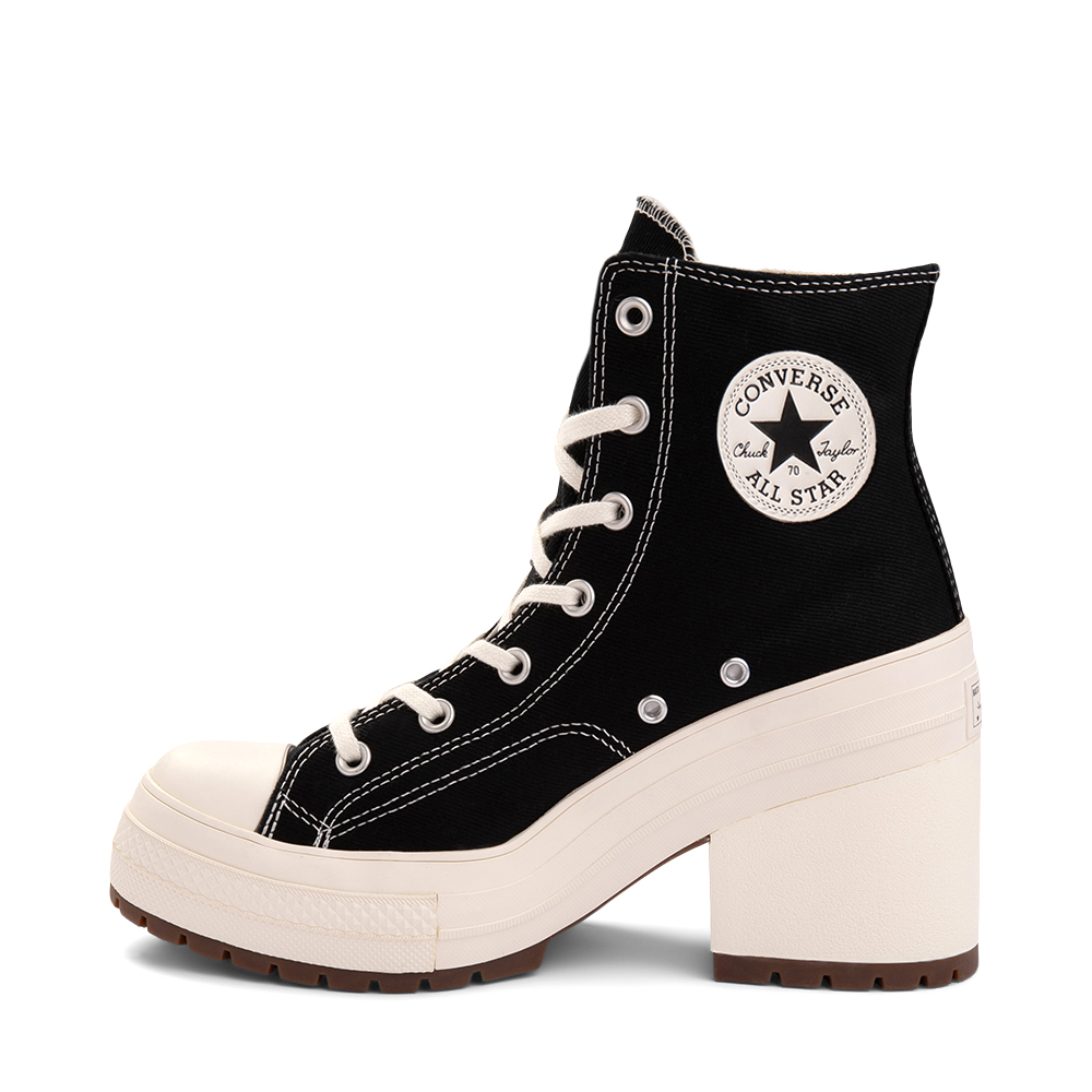 Converse Chuck 70 De Luxe Heel High-Top Shoe - Black / Egret | Journeys