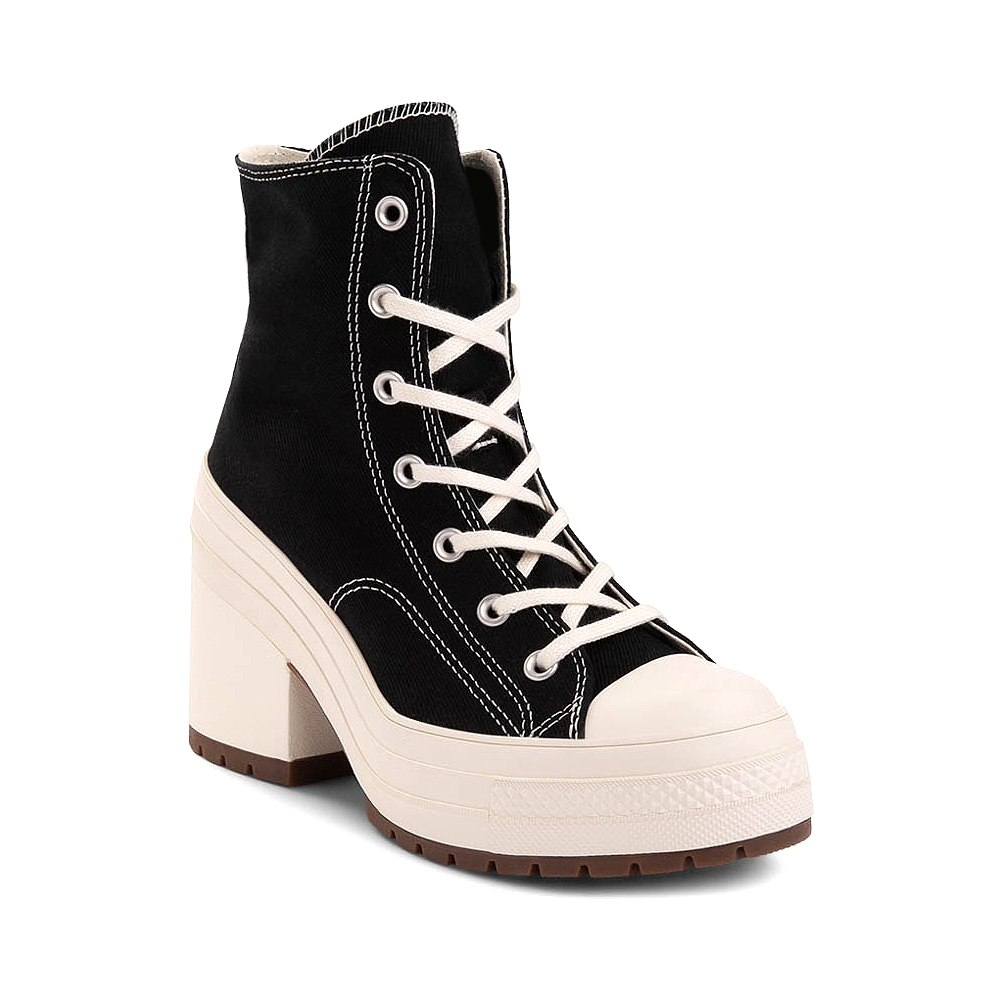 Converse Chuck 70 De Luxe Heel High-Top Shoe - Black / Egret | Journeys