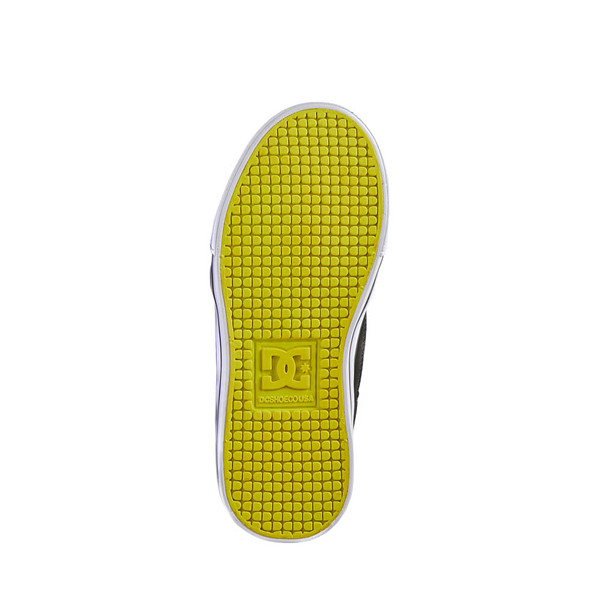 alternate view DC Pure Elastic Skate Shoe - Little Kid / Big Kid - Black / LimeALT3