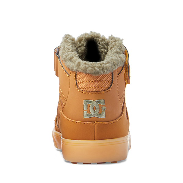 alternate view DC Pure Hi Winterized EV Skate Shoe - Little Kid / Big Kid - WheatALT4
