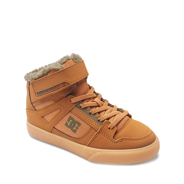 alternate view DC Pure Hi Winterized EV Skate Shoe - Little Kid / Big Kid - WheatALT5