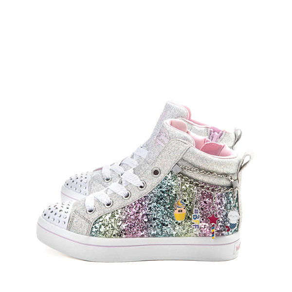 alternate view Skechers Twinkle Toes Twi-Lites Twinkle Charm Glitz Sneaker - Little Kid - SilverALT1B