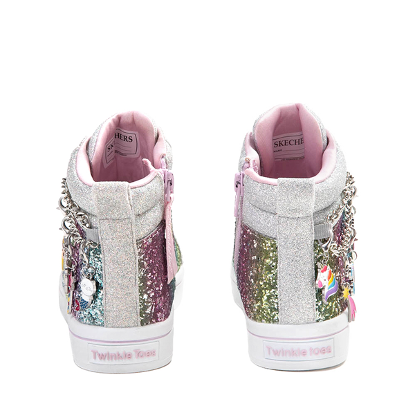 alternate view Skechers Twinkle Toes Twi-Lites Twinkle Charm Glitz Sneaker - Little Kid - SilverALT4