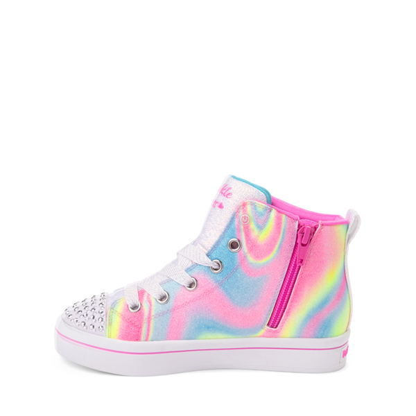 alternate view Skechers Twinkle Toes® Twi-Lites 2.0 Holographic Heart Sneaker - Little Kid - Pink / MulticolorALT1B