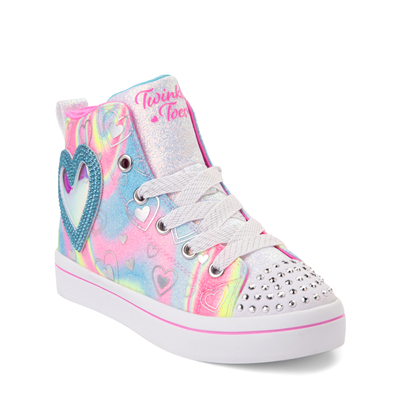 Skechers Twinkle Toes Twi Lites 2.0 Holographic Heart Sneaker Little Kid Pink Multicolor Journeys