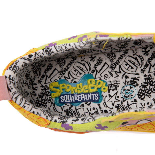 alternate view Ground Up Spongebob Squarepants™ Low Sneaker - Little Kid / Big Kid - YellowALT3B