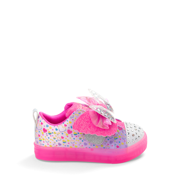 Skechers Twi-Lites 2.0 Shuffle Brights Confetti Sneaker - Toddler Pink / Multicolor
