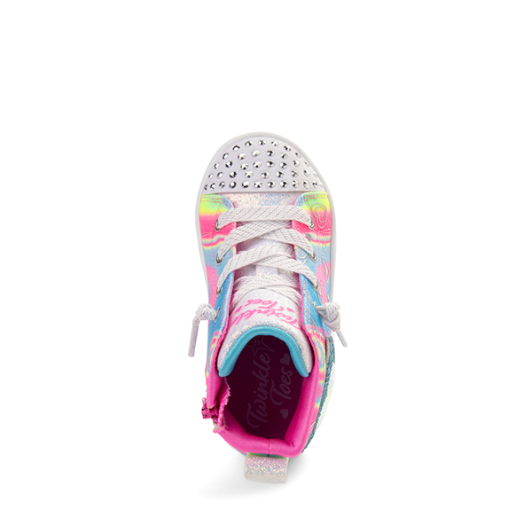 alternate view Skechers Twinkle Toes® Twi-Lites 2.0 Holographic Heart Sneaker - Toddler - Pink / MulticolorALT2