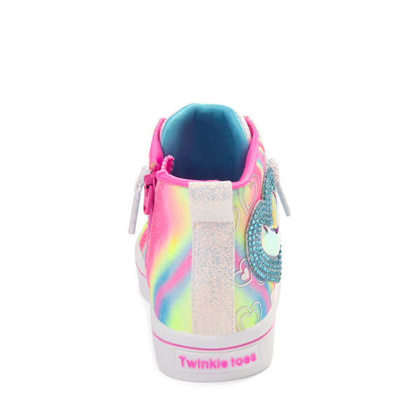 alternate view Skechers Twinkle Toes® Twi-Lites 2.0 Holographic Heart Sneaker - Toddler - Pink / MulticolorALT4