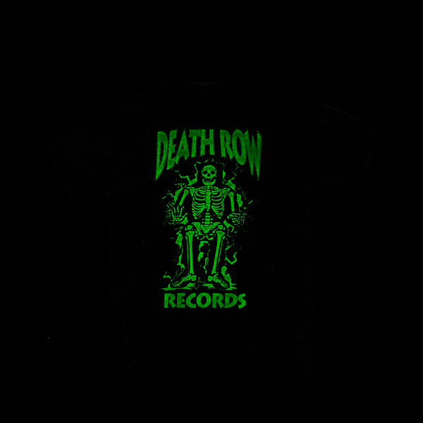 alternate view Death Row Records Skeleton Glow Tee - BlackALT2B