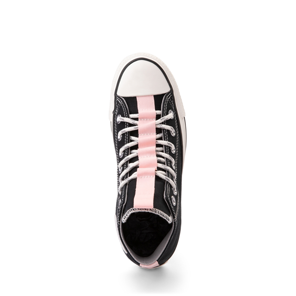 White converse clearance pink laces