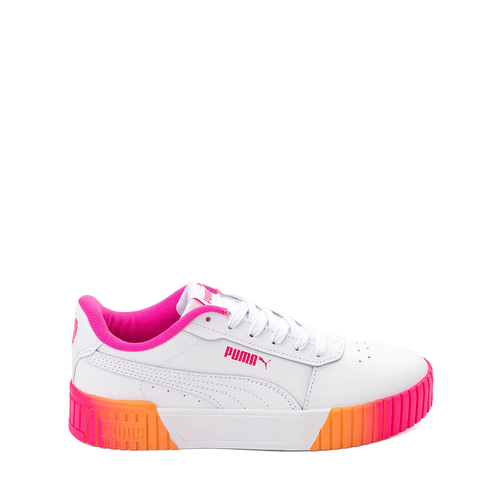 PUMA Carina 2.0 Popsicle Fade Athletic Shoe - Big Kid - White / Ravish ...