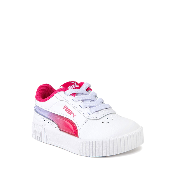alternate view PUMA Carina 2.0 Jelly Fade Athletic Shoe - Baby / Toddler - White / Pink / Intense LavenderALT5