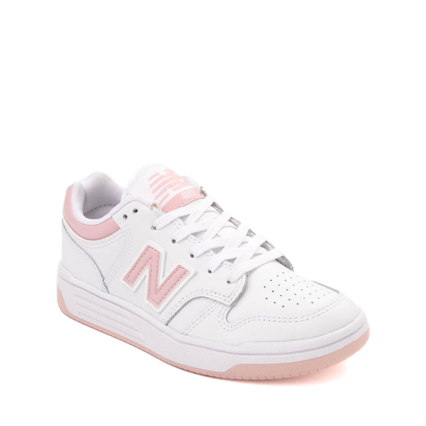 New Balance 480 Athletic Shoe - Little Kid - White / Orb Pink