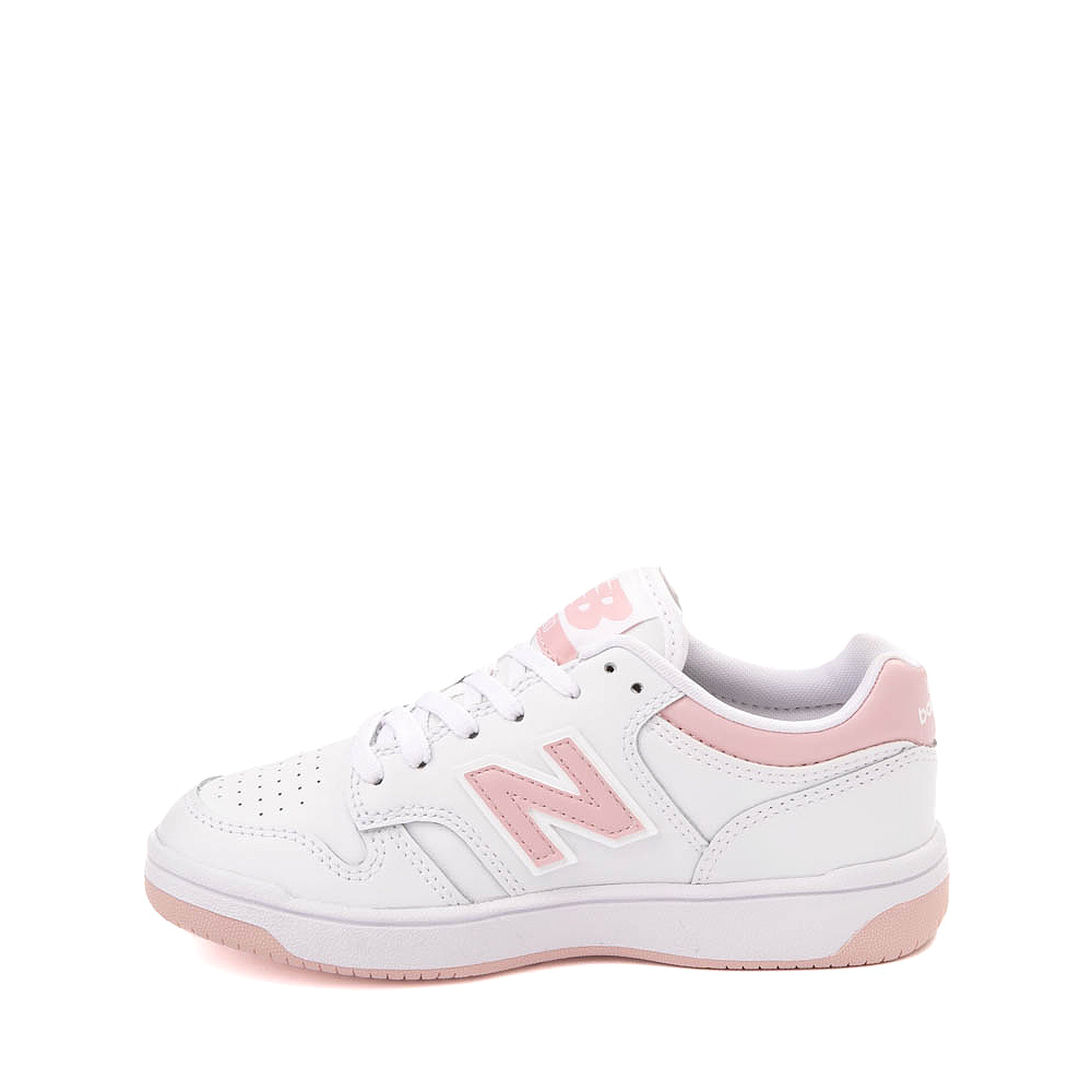 New Balance 480 Athletic Shoe - Little Kid - White / Orb Pink | Journeys