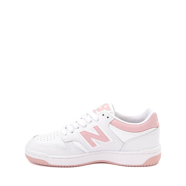 alternate view New Balance 480 Athletic Shoe - Big Kid - White / Orb PinkALT1