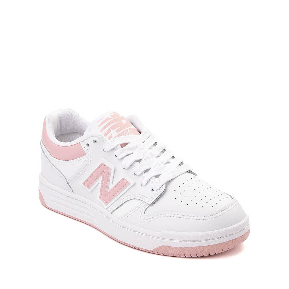 New Balance 480 Athletic Shoe - Big Kid - White / Orb Pink | Journeys