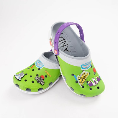 Main view of Disney Pixar Toy Story Crocs Buzz Lightyear Classic Clog - Blue Grey