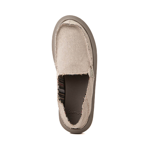 Womens Sanuk Donna Hemp 2-Tone Slip-On Casual Shoe - Natural