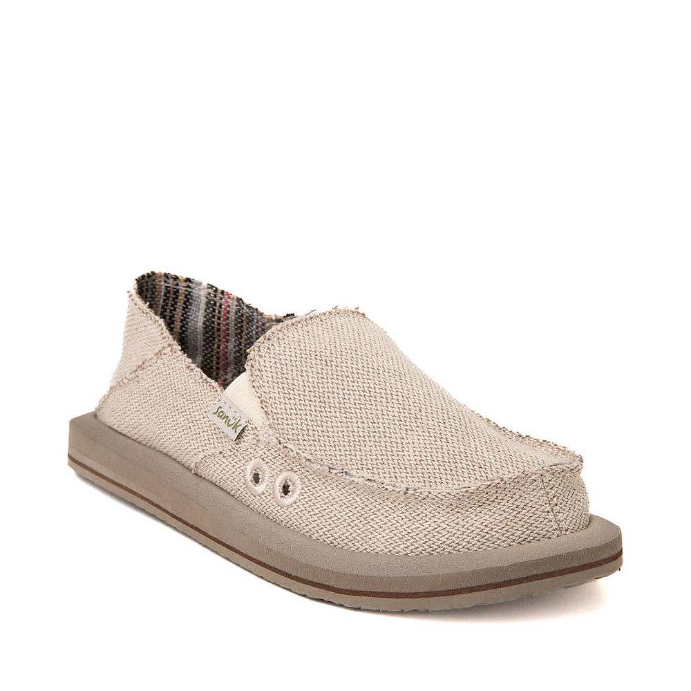 Womens Sanuk Donna Hemp 2-Tone Slip-On Casual Shoe - Natural | Journeys