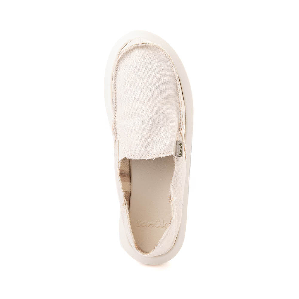 Sanuk Donna Hanf Slipper Damen - Bequeme Freizeitschuhe Vegan