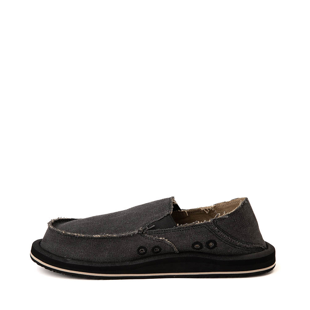 Mens Sanuk Donny Hemp 2-Tone Slip-On Casual Shoe - Charcoal | Journeys