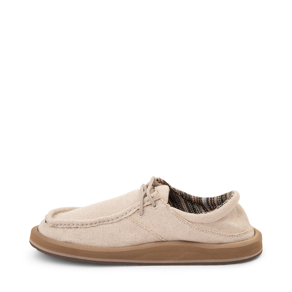 Mens Sanuk Single Fin Slip-On Casual Shoe - Greige | Journeys