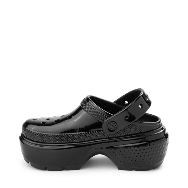 Crocs Stomp High Shine Platform Clog - Black | Journeys