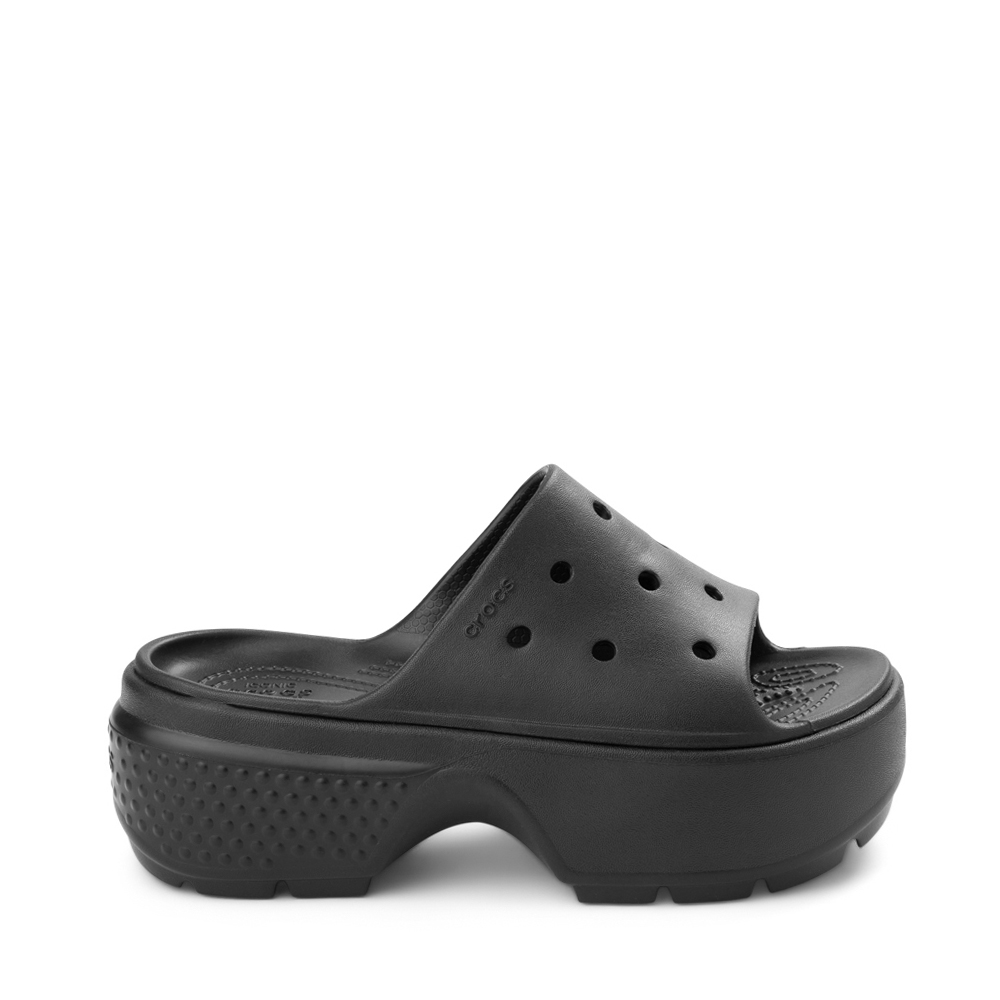 Crocs Stomp Platform Slide Sandal - Black