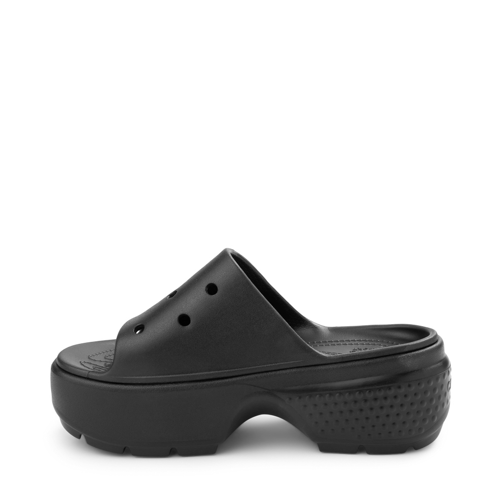 Crocs Stomp Platform Slide Sandal - Black | Journeys