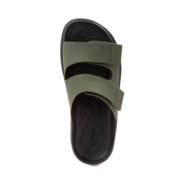 Womens Crocs Brooklynn Luxe Slide - Olive