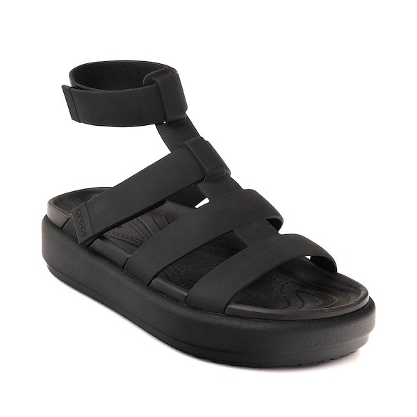 alternate view Womens Crocs Brooklyn Luxe Gladiator Sandal - BlackALT5