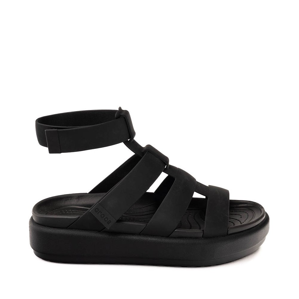 Womens Crocs Brooklyn Luxe Gladiator Sandal - Black