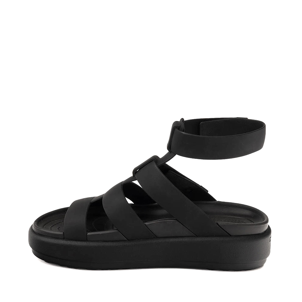 Womens Crocs Brooklyn Luxe Gladiator Sandal - Black | Journeys