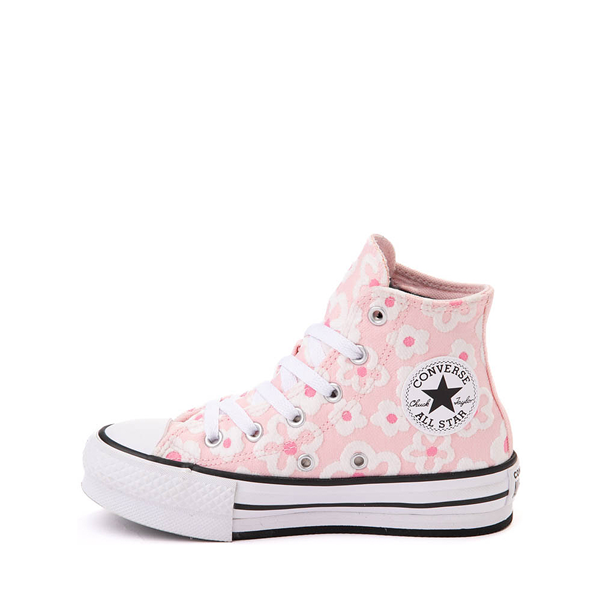 alternate view Converse Chuck Taylor All Star Hi Lift Sneaker - Little Kid - Pink / Flocked FlowersALT1