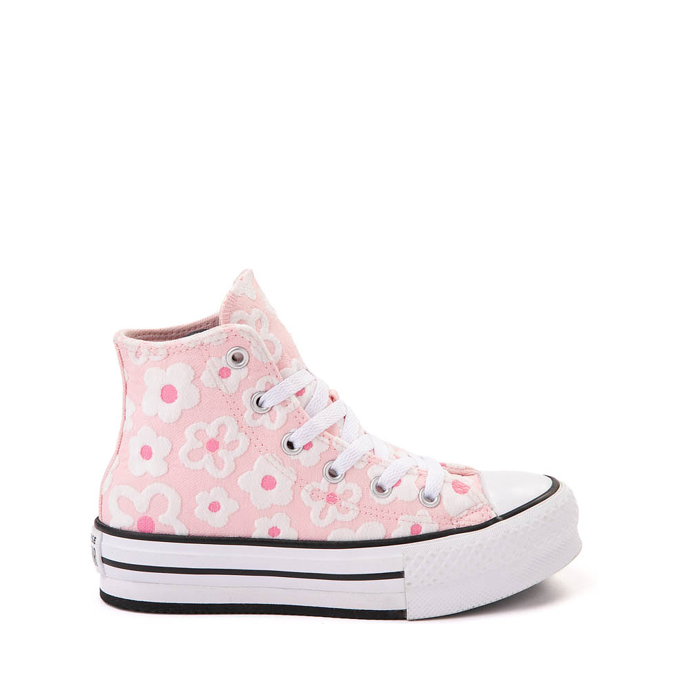 Converse Chuck Taylor All Star Hi Lift Sneaker - Little Kid - Pink / Flocked Flowers