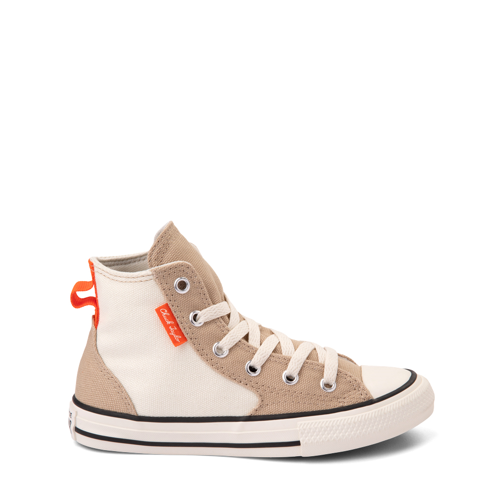Converse Chuck Taylor All Star Hi Canvas Overlay Sneaker - Little Kid - Nutty Granola / Orange / Egret