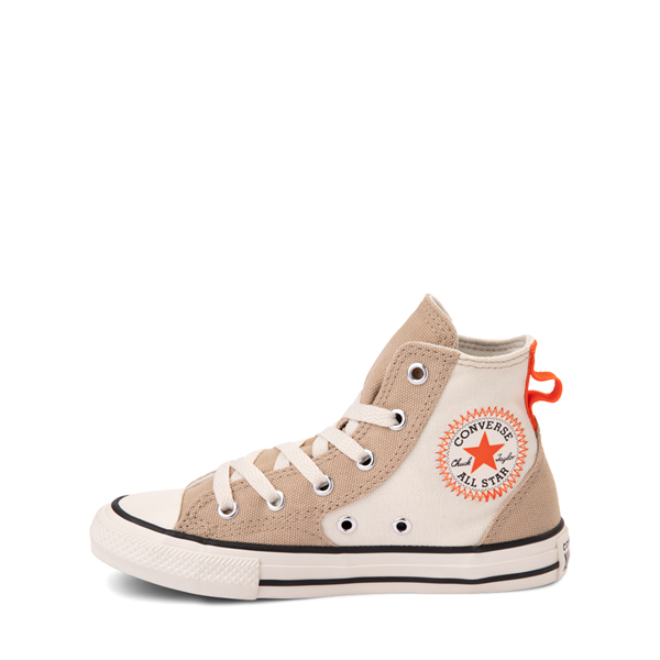 Converse Chuck Taylor All Star Hi Canvas Overlay Sneaker - Big Kid Nutty Granola / Orange Egret