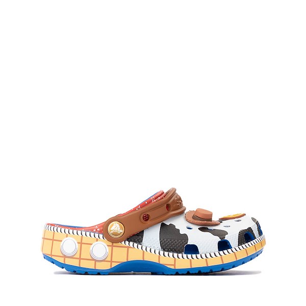 alternate view Toy Story Crocs Sheriff Woody Classic Clog - Little Kid / Big Kid - Blue JeanALT1