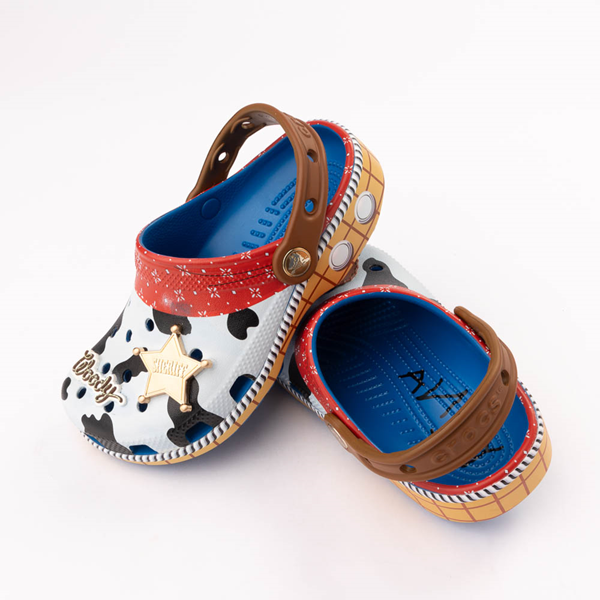 UPC 196265573721 product image for Toy Story Crocs Sheriff Woody Classic Clog - Little Kid / Big Kid - Blue Jean | upcitemdb.com