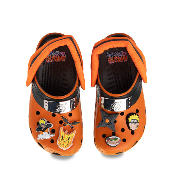 Naruto x Crocs Classic Clog - Little Kid / Big Charcoal Orange